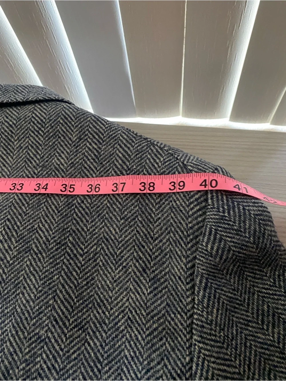 Quiet luxury classic tailored Vintage Scottish wool blazer 46L made in USA
